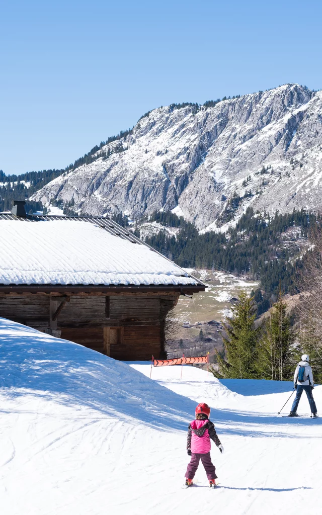 Skiërs op de pistes