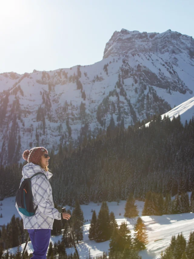 Snowshoeing Abondance
