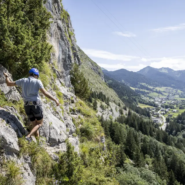 Via Ferrata Saix De Miolene La Chapelle D Abondance Ete 100724 Florian